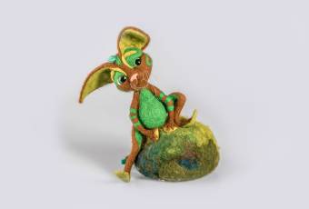 Kittyfrog. Toy handmade to order  from the cartoon MAVKA
