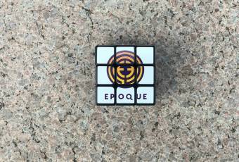 Кубик рубика с лого телеканала Эпоха