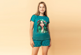 Комплект подростковый МАВКА (футболка и шорты) 603-6615