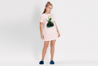 Dress for teenagers Kittyfrog 603-6670 pink