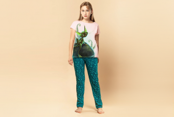 Set for teenagers Kittyfrog (t-shirt and trousers) 603-6611
