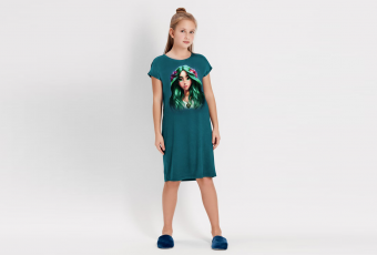 Dress for teenagers MAVKA 603-6677 emerald