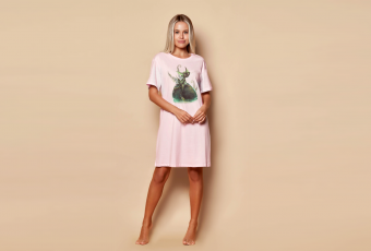 Women's dress Kittyfrog 603-6070 pink