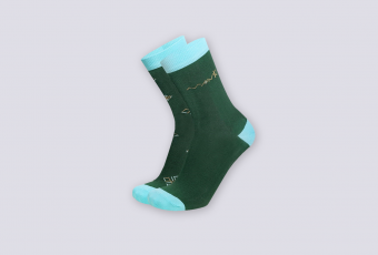 Шкарпетки РУНИ темно-зелені, набір 2 пари