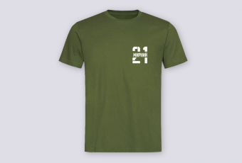 Класична футболка хакі унісекс МИРНИЙ-21