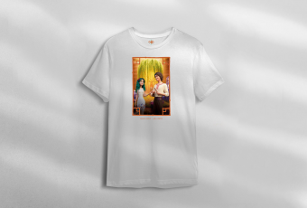 White T-shirt with the image of MAVKA and LUKAS