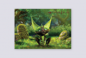 Postcard with Kittyfrog from "Mavka. Forest song"