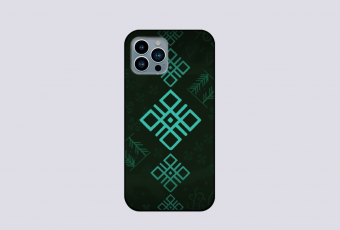 Silicon phone case with the symbols of four elements