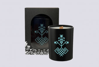 Scented candle with symbol of Family