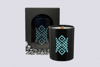 Scented candle with symbol of "Fertility"