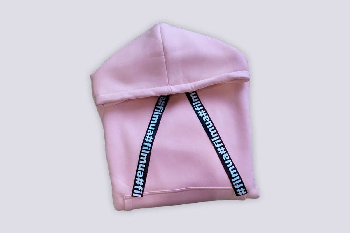 #FILMUA Branded Oversize Hoodie. Pink