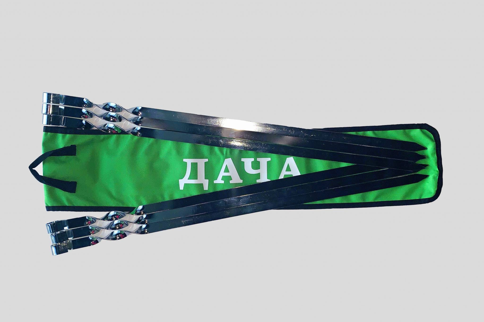 Set of Skewers With a Logo of The DACHA TV Channel