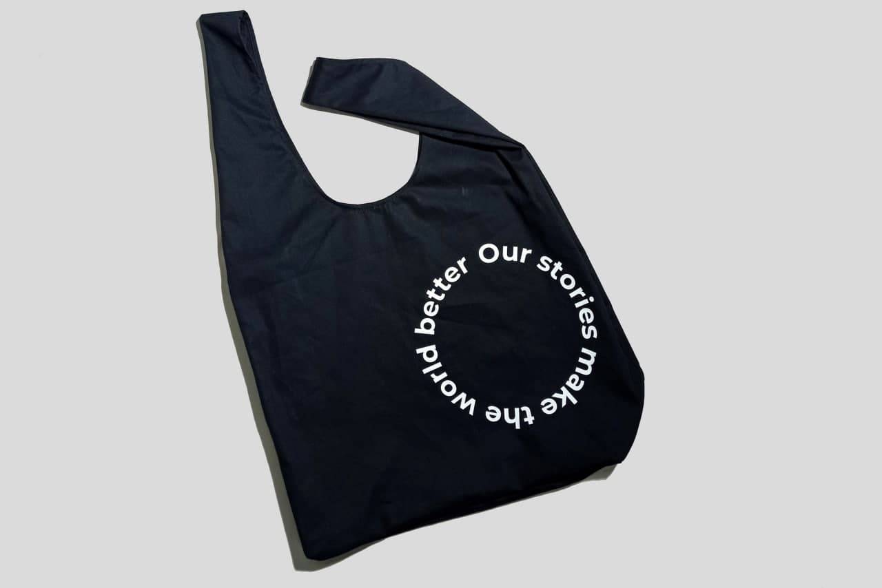 Shopper bag "Our stories make the world a better place"