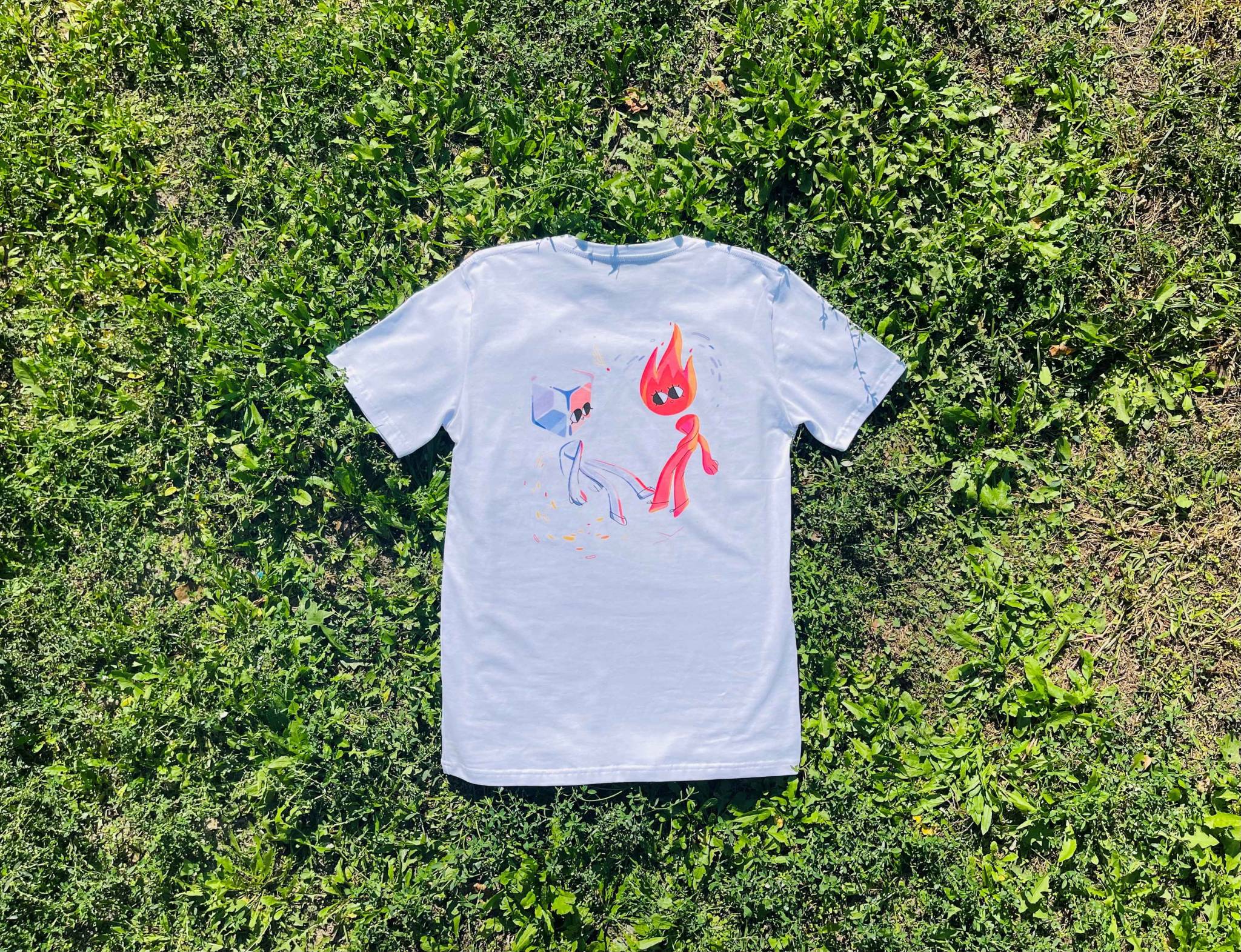A T-shirt with original Linoleum festival print 2021