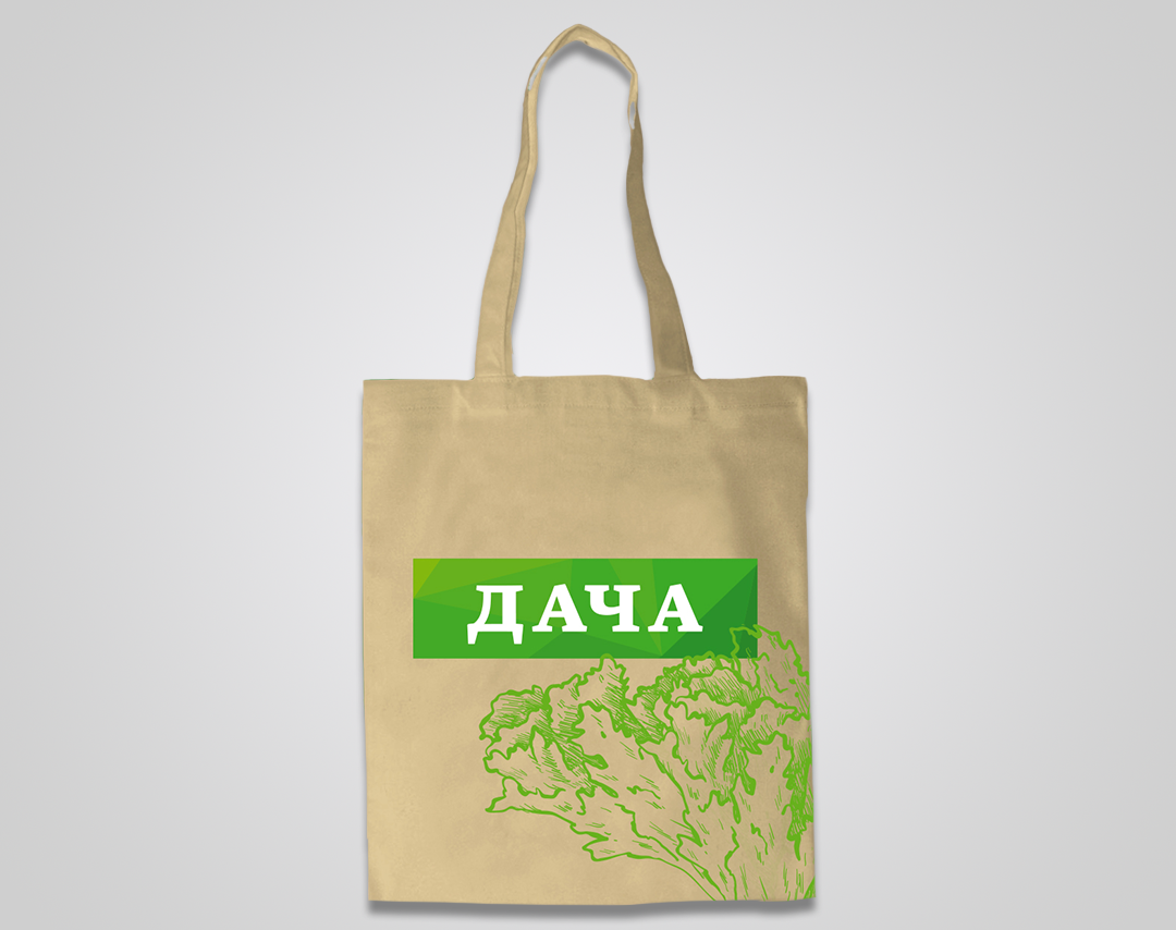 Textile shopper bag "FILM.UA DACHA"
