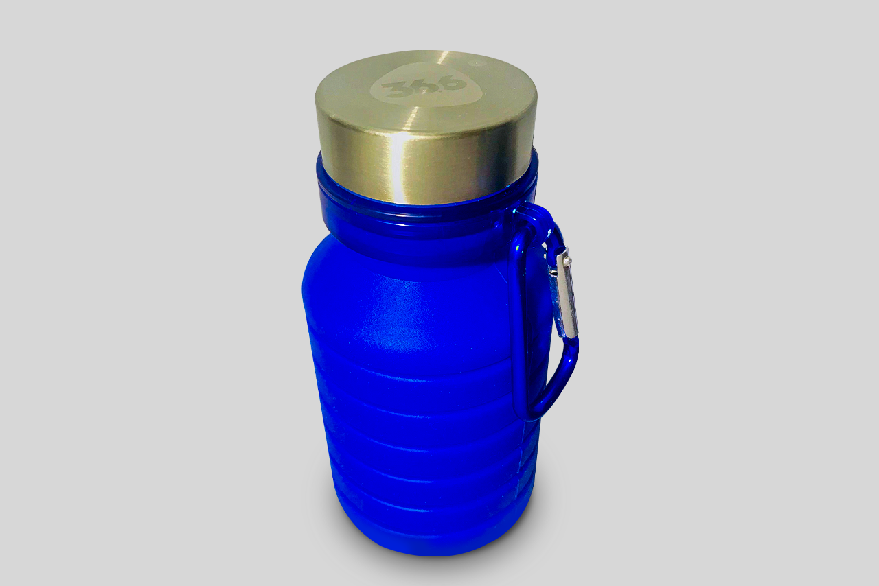 Розкладна пляшка для води 36.6 на карабіні