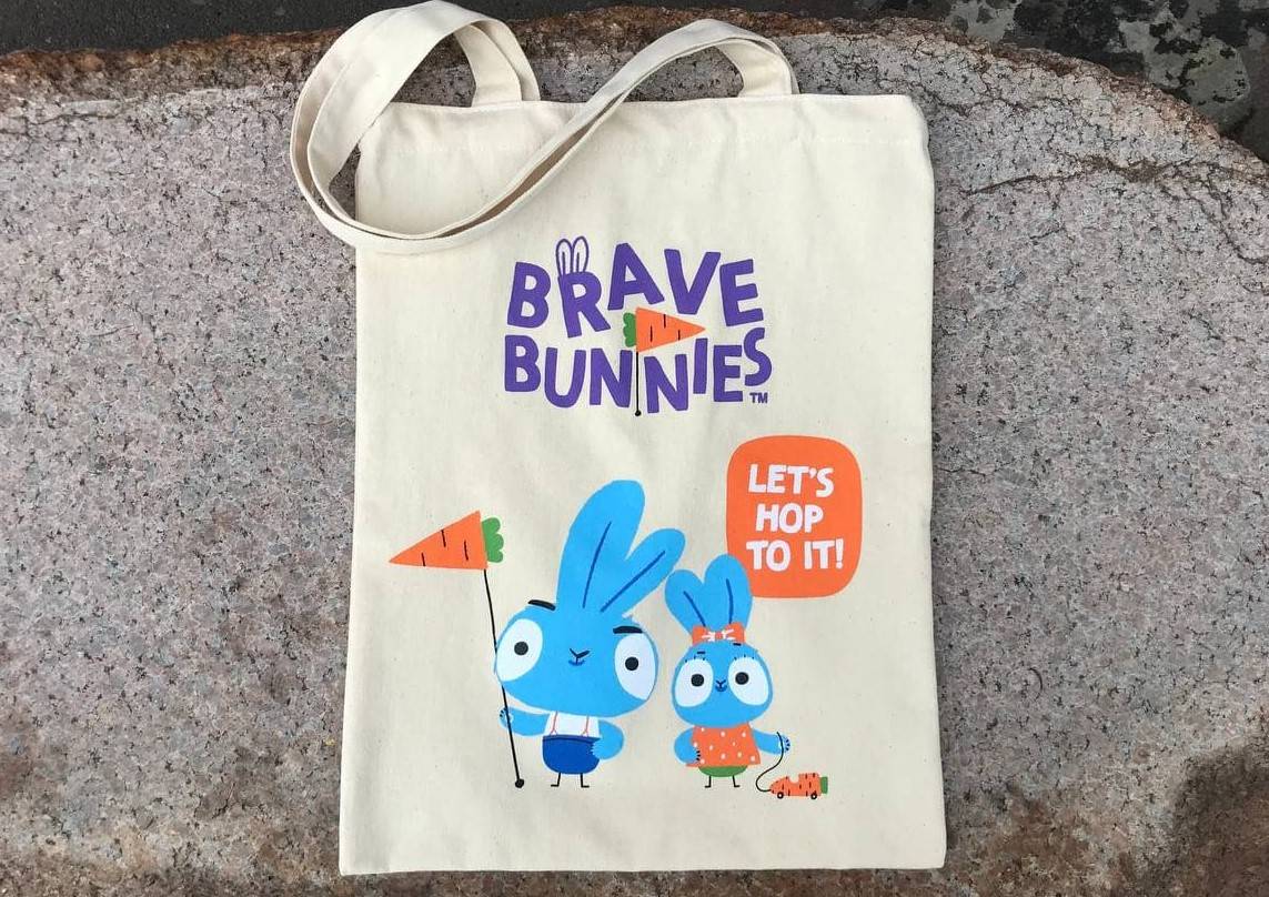 SHOPPING BAG FROM THE "COURAGEOUS HARE" COLLECTION
