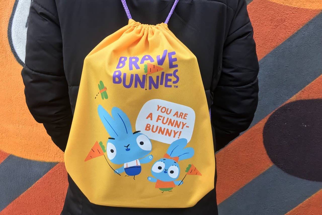 Backpack "BRAVE BUNNIES" with your favorite characters