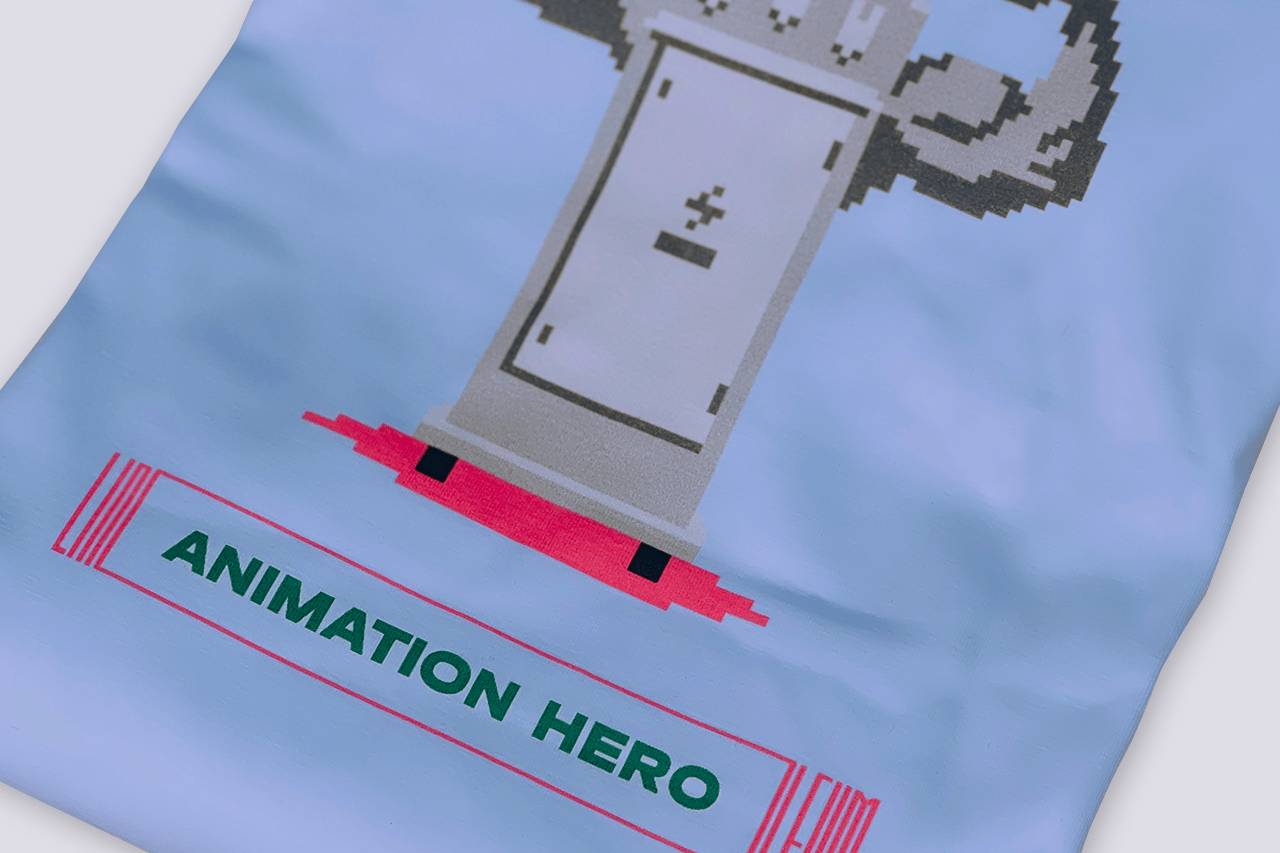 Oversize printed T-Sirt ANIMATION HERO